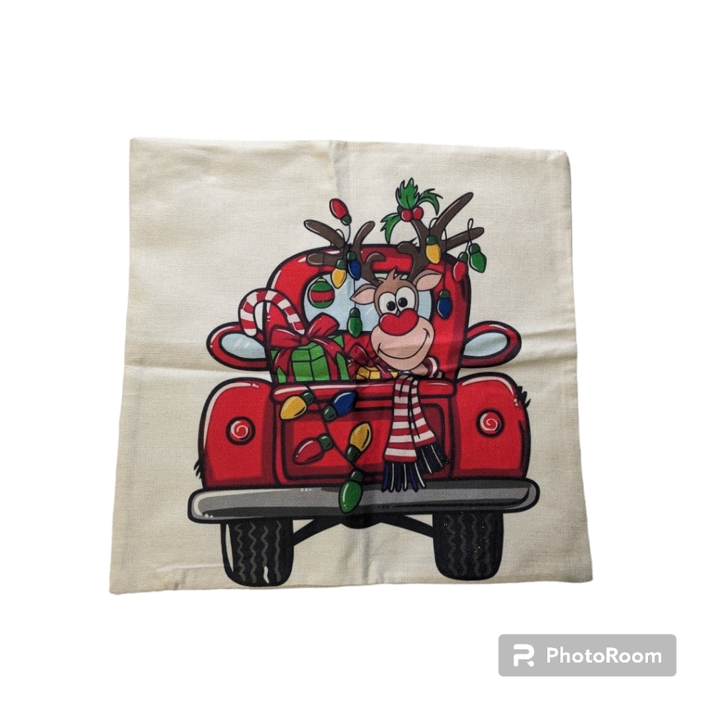 4pc set. Christmas Throw Pillow Covers.